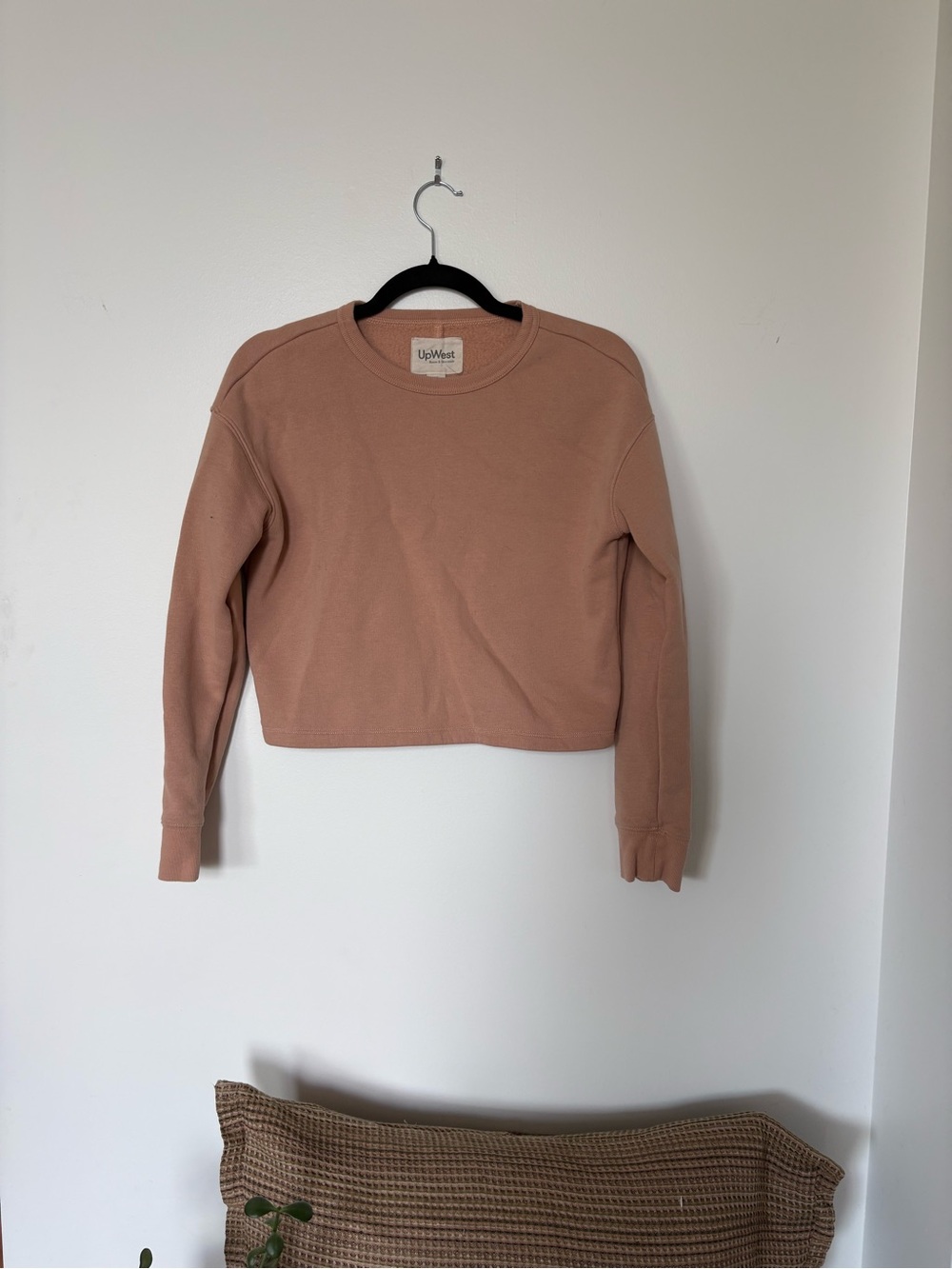 UpWest Cropped Sweatshirt in Dusty Mauve